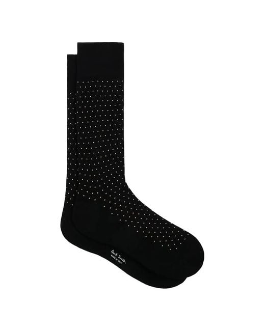 Paul Smith Black Polka Dot Socks for men