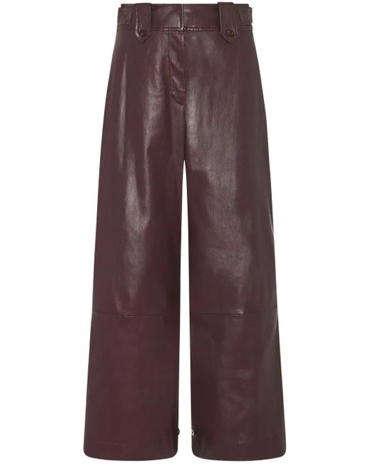 Rosetta Getty Gelaagde Broek in het Purple