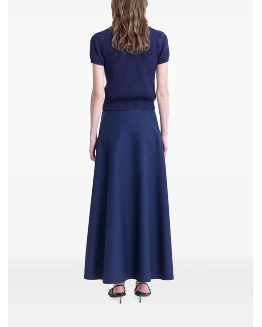 FFORME Blue Deeta Pintuck-Detail Skirt