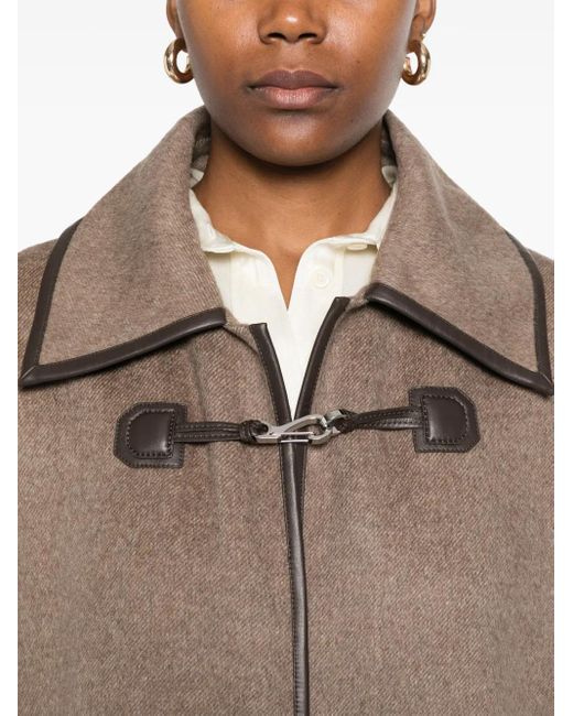 Totême  Brown Mélange-Effect Coat