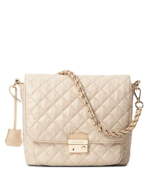 Bandolera Crosby mediana MZ Wallace de color Natural