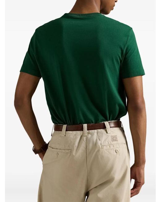 Polo Ralph Lauren Green Custom Slim Fit Jersey T-Shirt for men