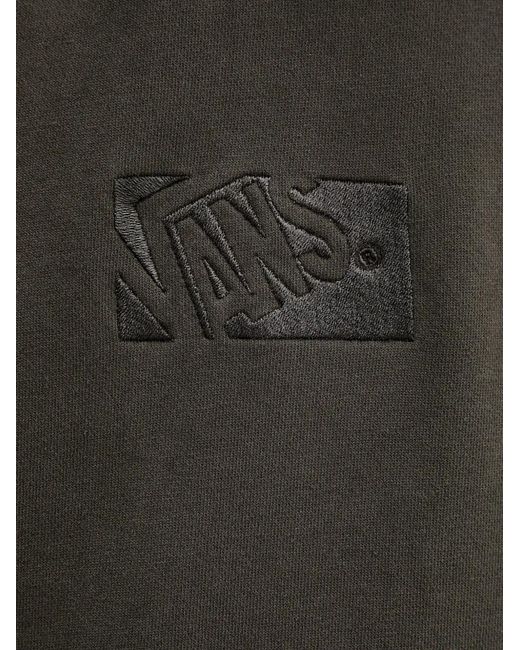 Vans Gray Logo-Embroidered Hoodie for men