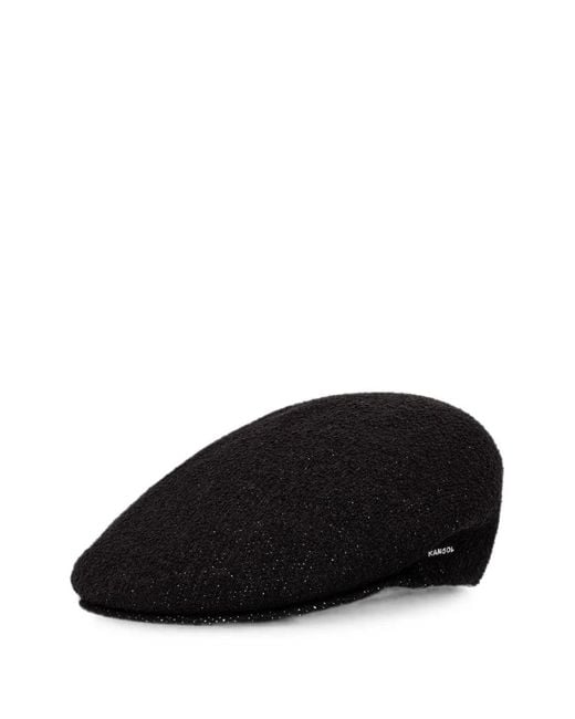 Kangol Black Retro Big Kroo 7100 Flat Cap