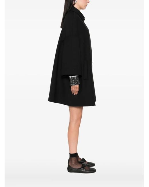 P.A.R.O.S.H. Black Button-Up Cape