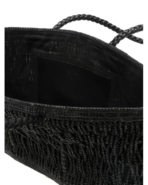 The Row Black Georgica Tote Bag