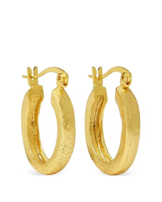 Ottoman Hands Metallic Caprice Hoop Earrings