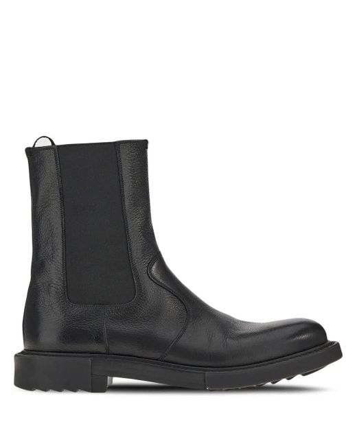Botas chelsea con paneles elásticos Ferragamo de hombre de color Black