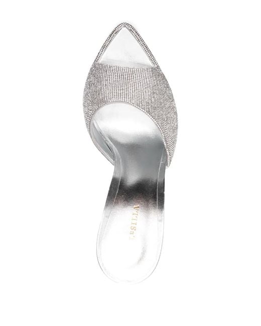 Le Silla White Nina 170Mm Platform Sandals