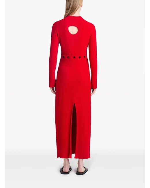 Proenza Schouler Red Lara Knit Dress