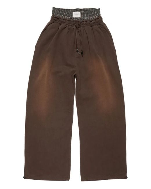 Acne Brown Drawstring Track Trousers