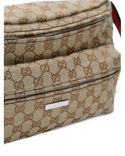 Gucci Gray Vintage-Inspired Crossbody Handbag for men