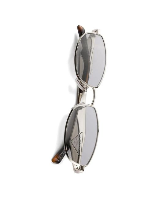 Prada White Sunglasses With Prada Logo