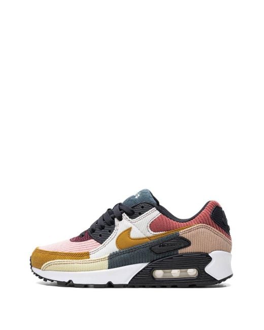 Nike Blue Air Max 90 "Multi-Color Corduroy" Sneakers