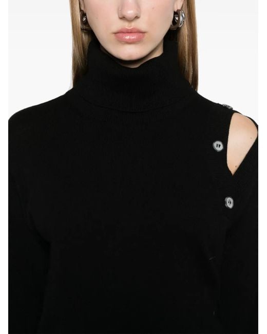 Pull À Découpes Blanca Vita en coloris Black