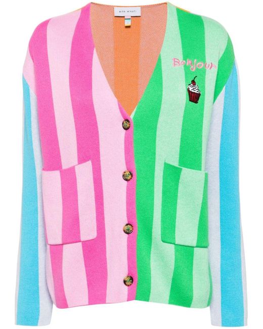 MIRA MIKATI Bonjour Vest Met Colourblocking in het Pink