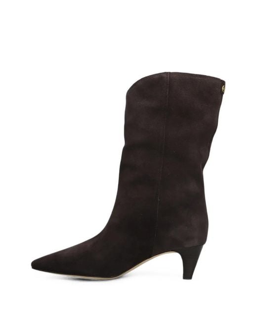 Michael Kors Black Daniela Suede Boots