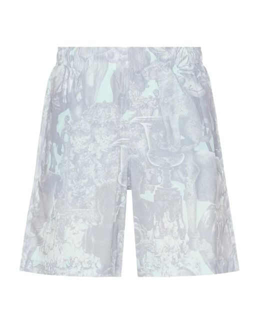 Givenchy Badeshorts Mit Statuen-Print in Blue für Herren