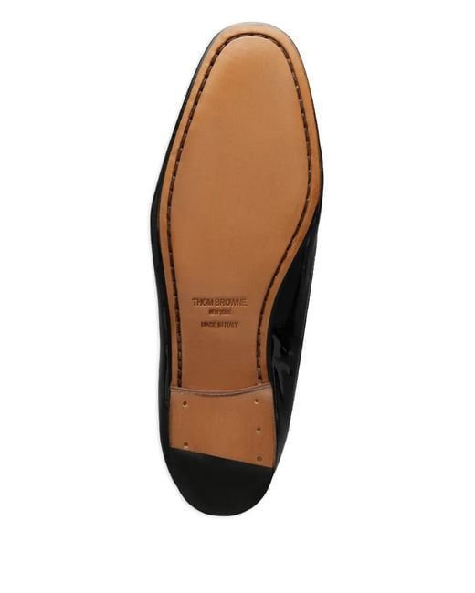 Thom Browne Black Opera Patent-Leather Pumps