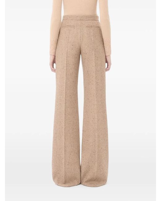 Valentino Garavani Natural Natté-Weave Tailored Trousers