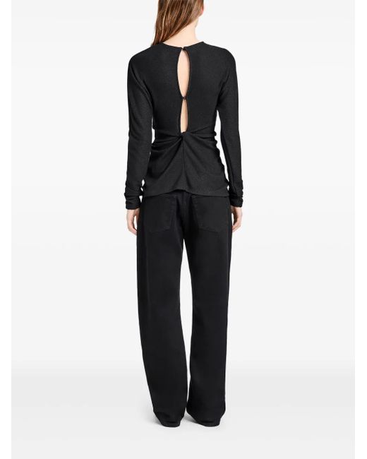 Proenza Schouler Black Heather Knitted Top