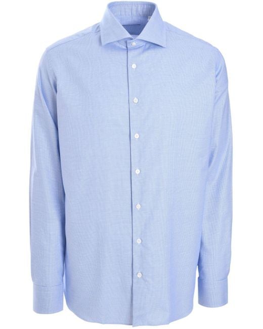 Tombolini Blue Checkered Shirt for men