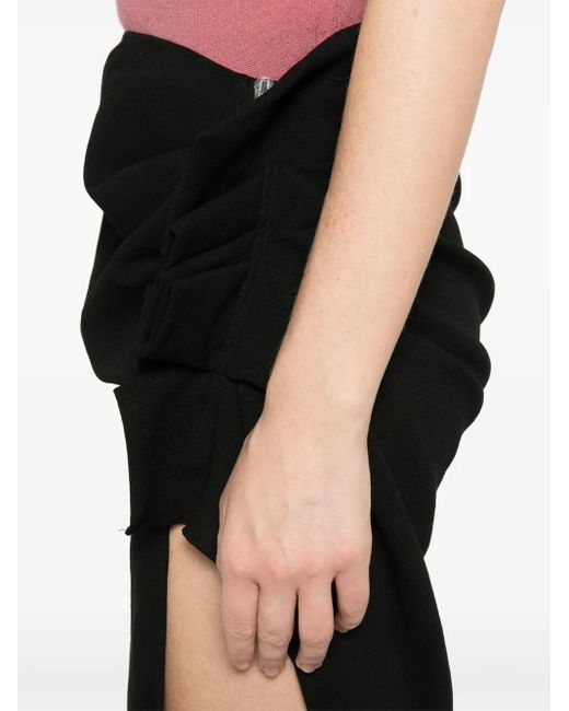 Rick Owens Black Edfu Maxi Skirt