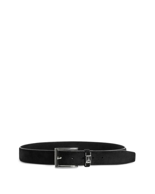 Manière De Voir Black Buckle Belt for men