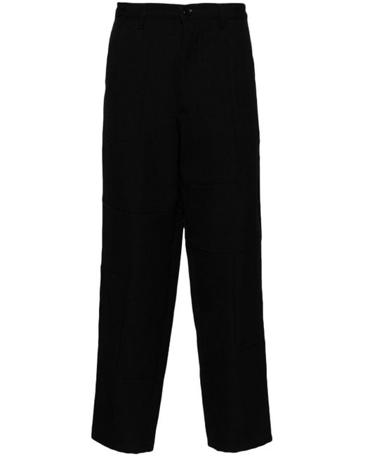 Pantalones ajustados a paneles Comme des Garçons de hombre de color Black