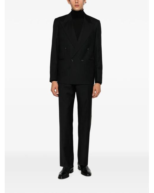 época Black Maestrale Double-Breasted Suit for men