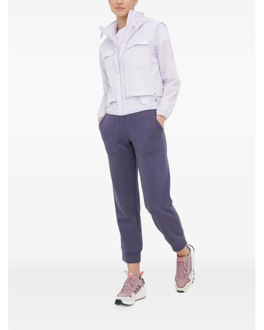 Columbia White Hooded Zip-Front Jacket