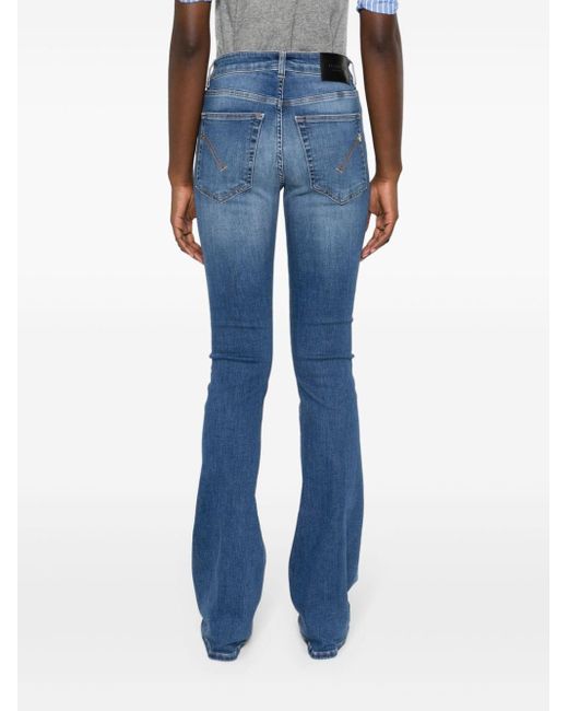 Dondup Newlola Bootcut Jeans in het Blue