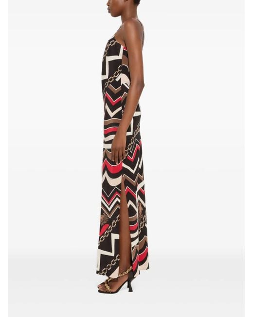 Emilio Pucci White Istrice-Print Long Dress