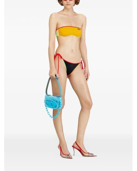 DIESEL Orange Melania-D-Pop Bikini Top