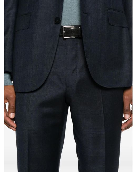 Zegna Blue Single-Breasted Suit for men