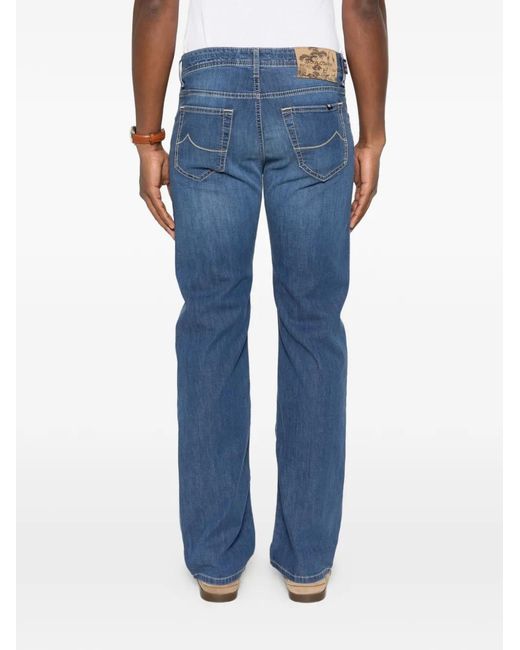 Jacob Cohen Blue Luis Five-Pocket Trousers for men