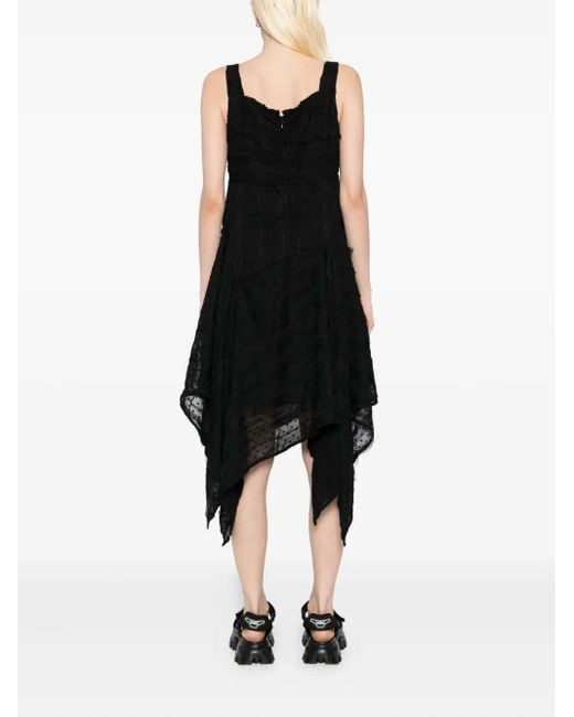 B+ AB Black Square Neck Mini Dress