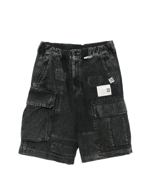 Maison Mihara Yasuhiro Black Cargo Shorts for men
