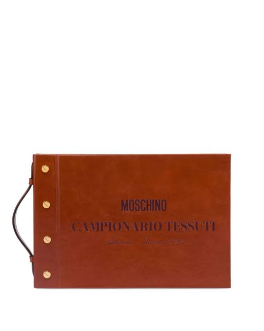 Moschino ブックモチーフ ハンドバッグ Brown