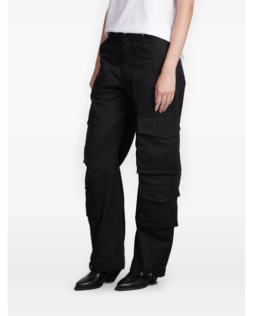 Golden Goose Deluxe Brand Black Journey Multi-Pocket Cargo Trousers for men