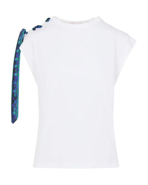 Emilio Pucci Katoenen T-Shirt in het White