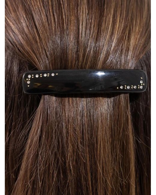 Jennifer Behr Black Crystal Nora French Barrette