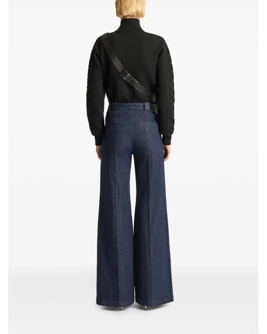Fusalp Blue Noela Wide-Leg Jeans