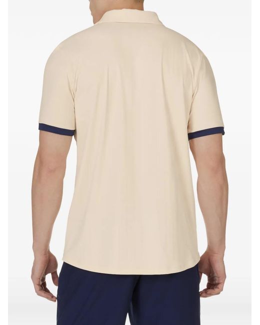 Fila White Pro Tennis Heritage Pin-Stripe Polo Shirt for men