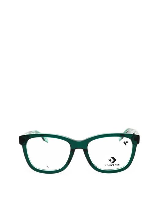 Converse Black Rectangle-Frame Glasses