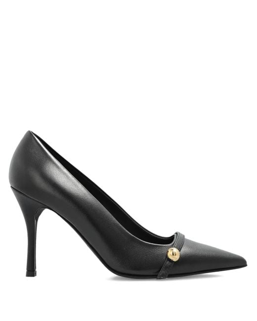 Furla Black 100Mm Leather Heeled Pumps