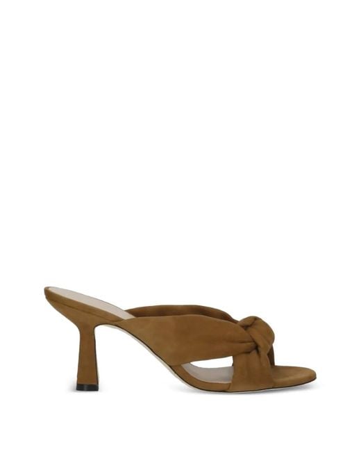 Stuart Weitzman Brown Playa Knot Sandals