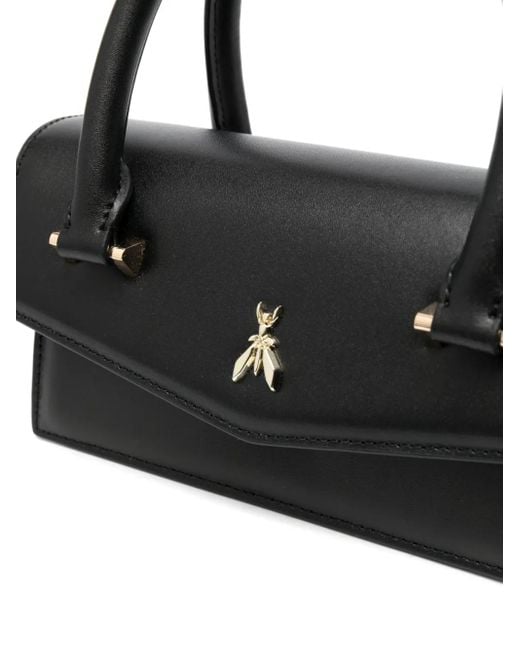 Patrizia Pepe Black Fly Bamby Leather Bag