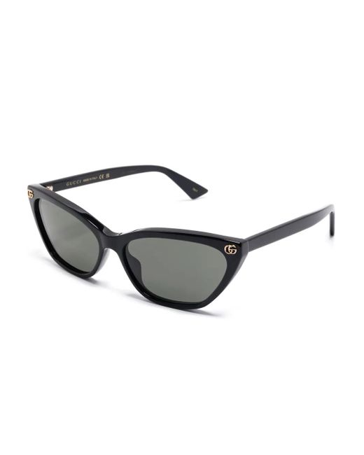 Gucci Gray Geometric-Frame Sunglasses