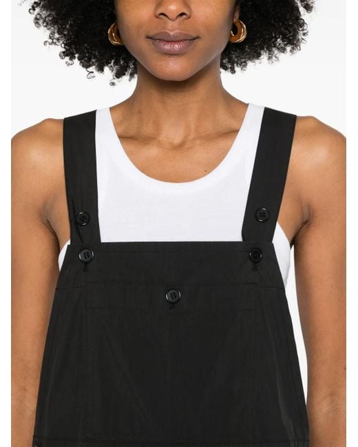 P.A.R.O.S.H. Black Poplin Jumpsuit